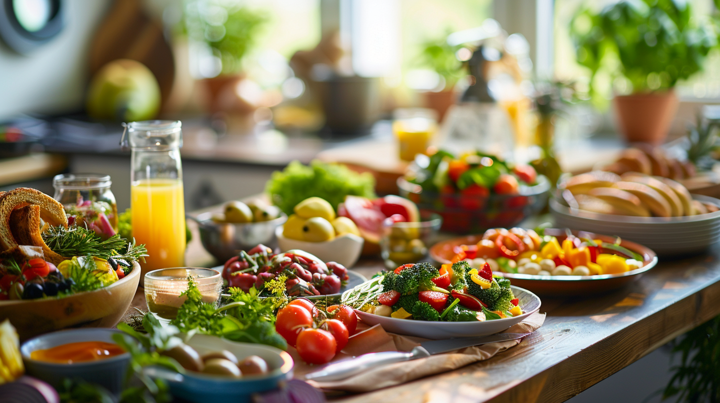 Щасливі клієнти різного віку готують разом